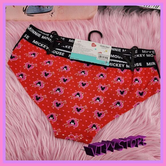 💕 NWT Disney 3-Pack Hipsters Cotton Stretch XL #7179 💕 - Picture 4 of 5